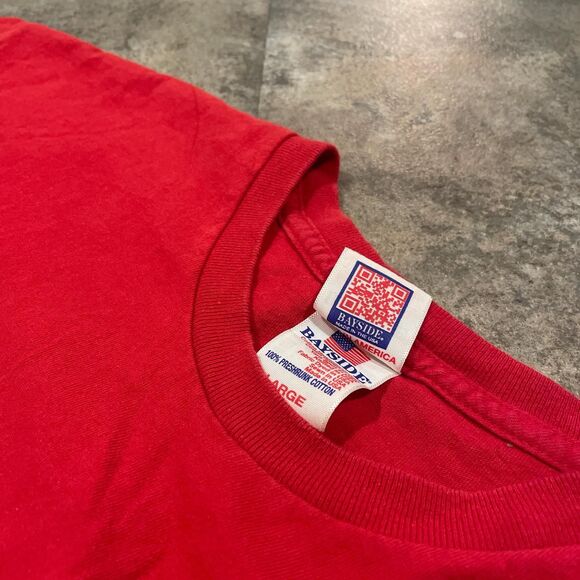 phillies bayside made in usa red t shirt jacob arietta snake 49 size large - Picture 4 of 6